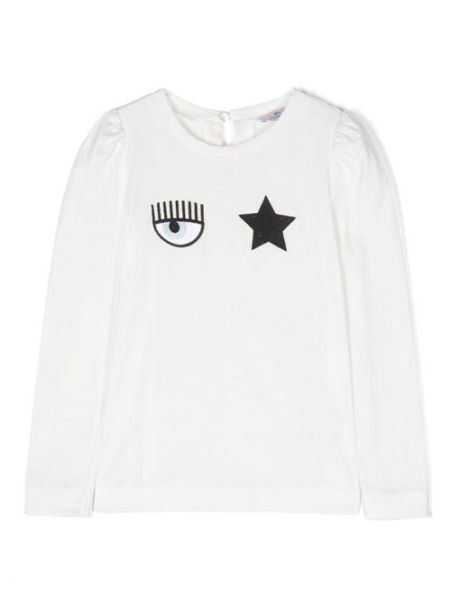 T-shirt bambina Eye Star Chiara Ferragni Kids | 51B62122060001